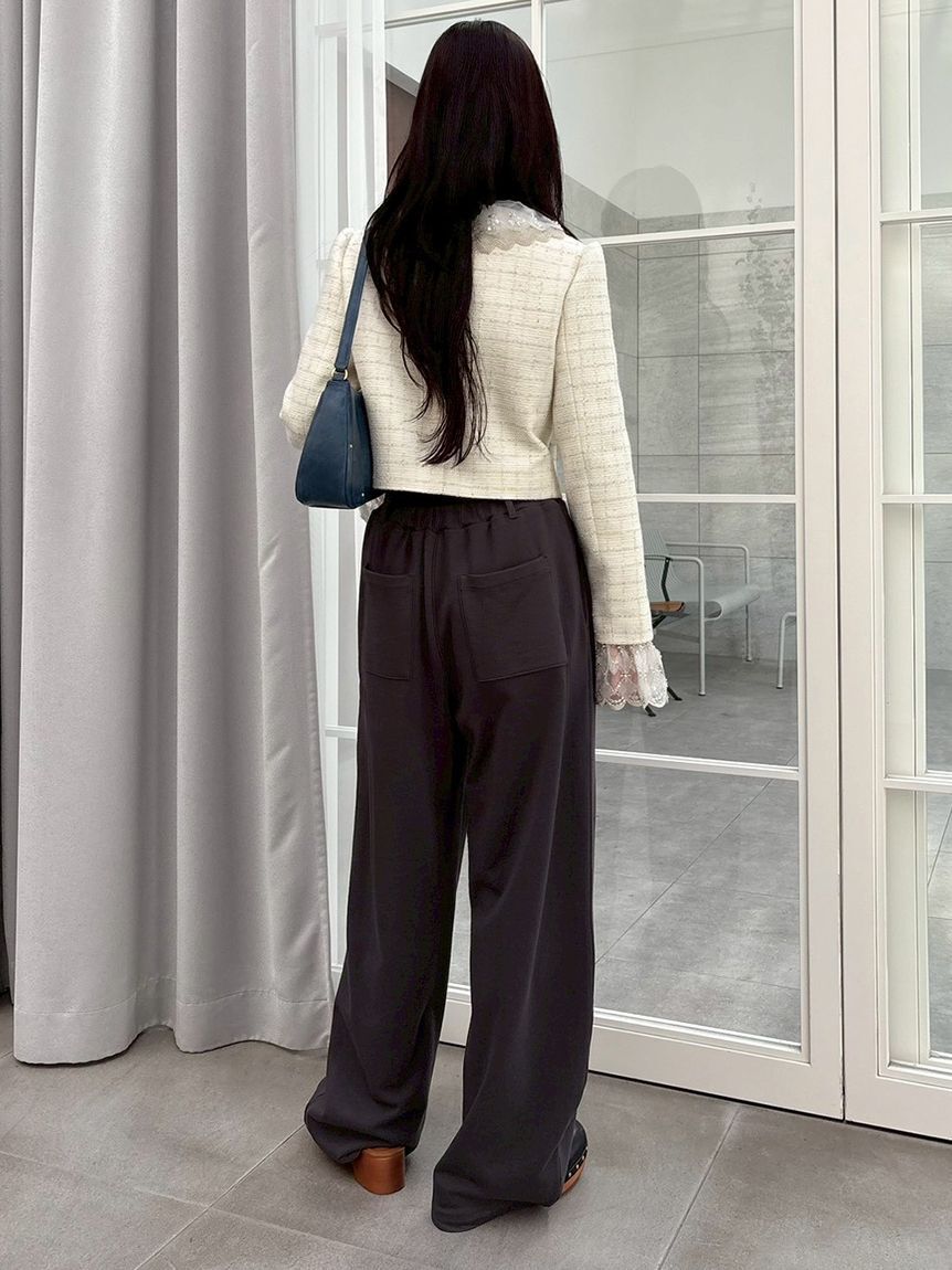 LILY BROWN「【WEB限定カラー】[L.B CANDY STOCK]スカラップビジューアタッチドジャケット」|テーラードジャケット|