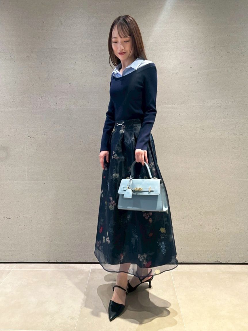 CELFORD「レイヤードフラワープリントスカート」|スカート|