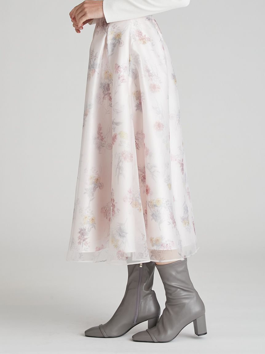 CELFORD「レイヤードフラワープリントスカート」|スカート|