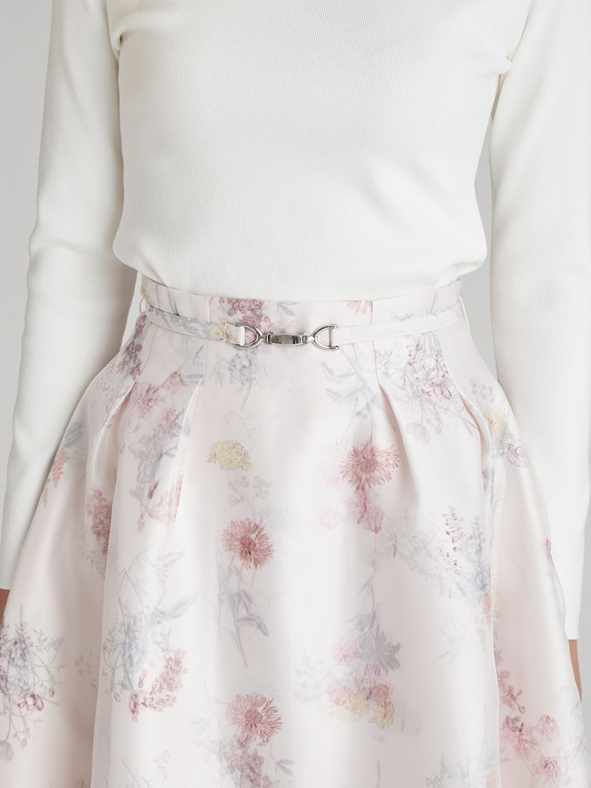 CELFORD「レイヤードフラワープリントスカート」|スカート|