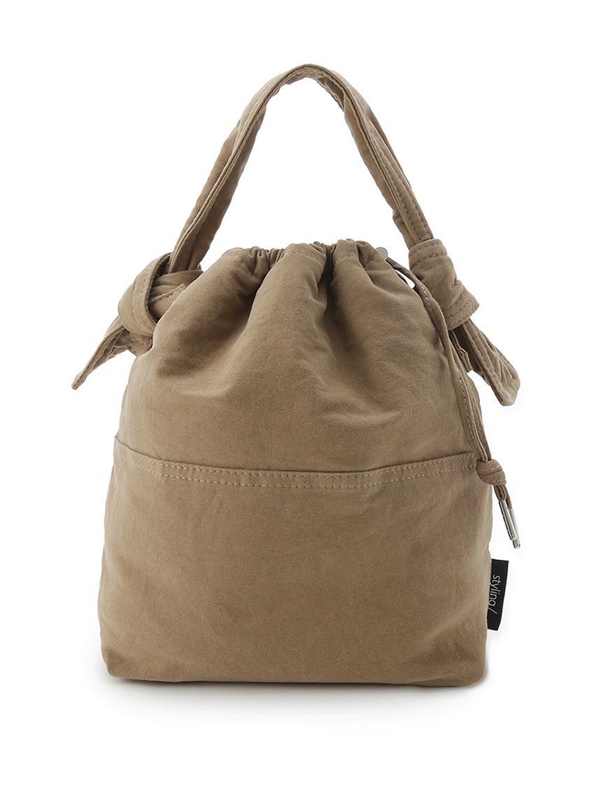 styling/「リバーシブルドローストリングバッグ」|ボストンバッグ|BEG