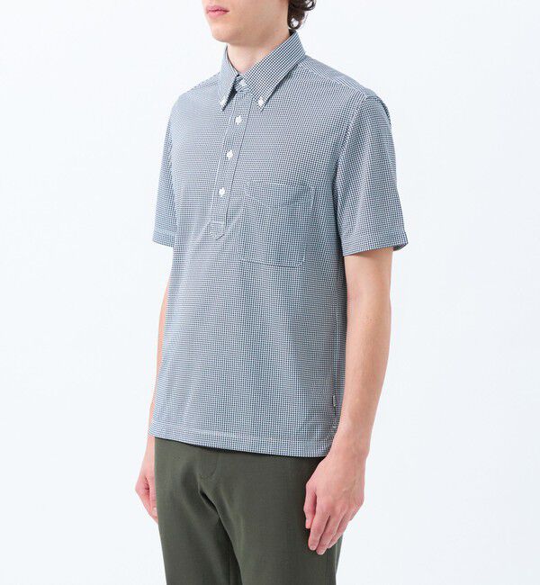 MACKINTOSH PHILOSOPHY「トロッター 鹿の子ジャージー プリント柄バリエーション ボタンダウンポロ」|ポロシャツ|