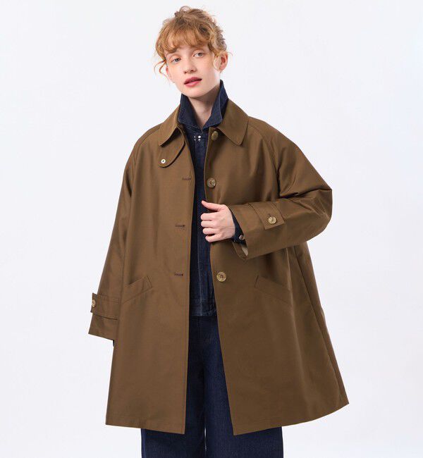 MACKINTOSH PHILOSOPHY「【WELBURY(ウェルベリー)】ダブルクロス製」|ステンカラーコート|ブラウン