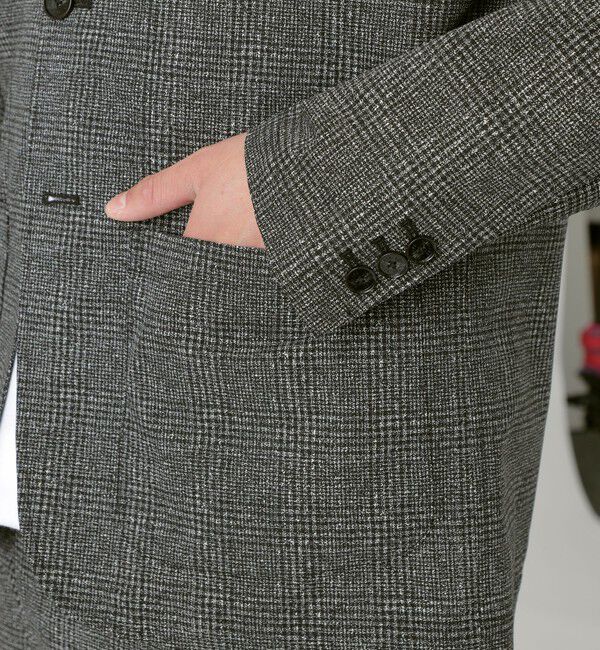  「COOLDOTS カーディガンジャケット」|ノーカラージャケット|