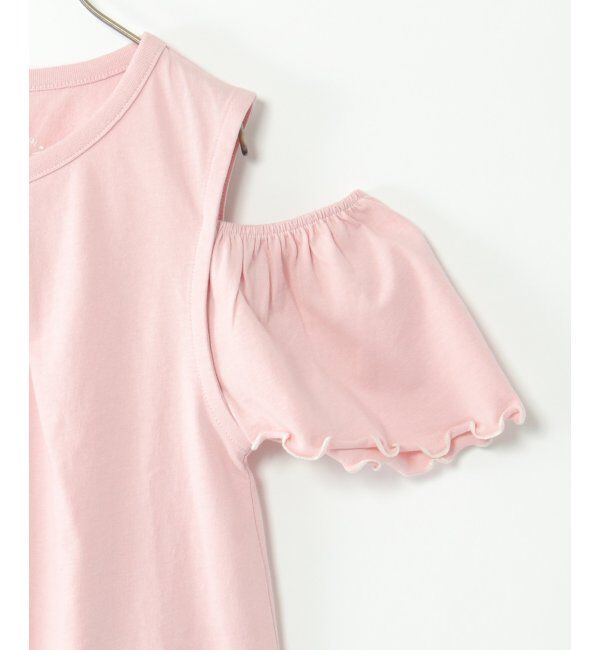 ikka kids「USAコットン メロー肩開きTシャツ（120~160cm）」|Tシャツ・カットソー|