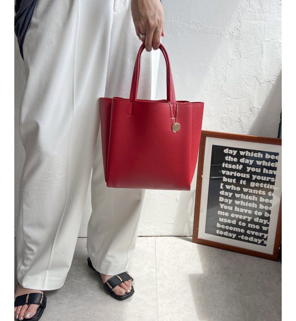 ikka「【雑誌InRed11月号掲載】GOKU楽PU三層ミニトートバッグ【軽量】」|その他|