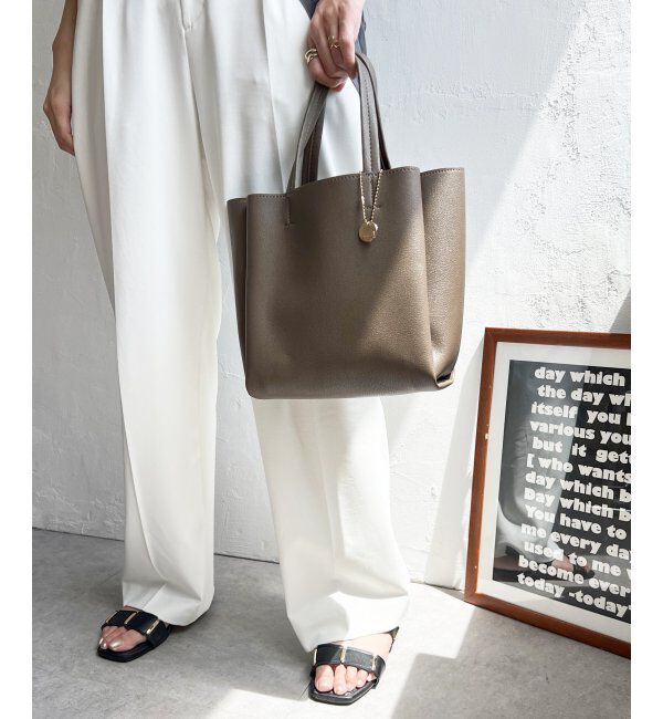 ikka「【雑誌InRed11月号掲載】GOKU楽PU三層ミニトートバッグ【軽量】」|その他|