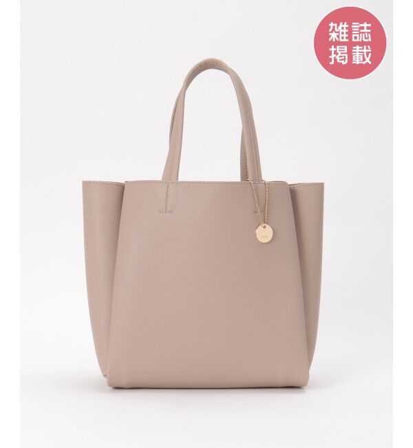 ikka「【雑誌InRed11月号掲載】GOKU楽PU三層ミニトートバッグ【軽量】」|その他|ベージュ