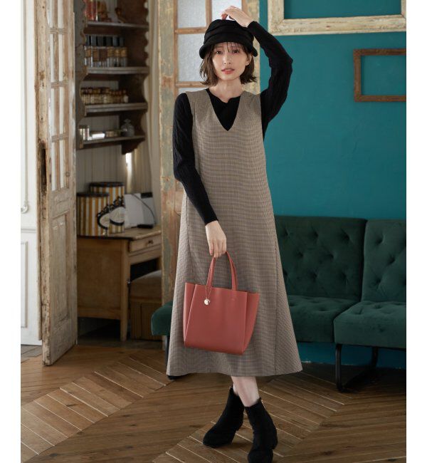 ikka「【雑誌InRed11月号掲載】GOKU楽PU三層ミニトートバッグ【軽量】」|その他|