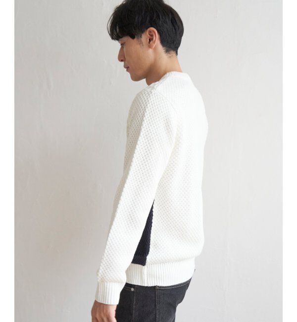 ikka「ブロックスジャガードニット」|プルオーバー|