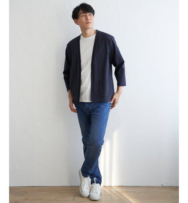 ikka「【接触冷感／抗菌防臭】GOKU楽 セイケツ8分カーディガン」|カーディガン|