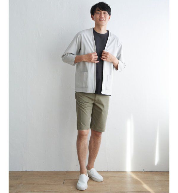 ikka「【接触冷感／抗菌防臭】GOKU楽 セイケツ8分カーディガン」|カーディガン|