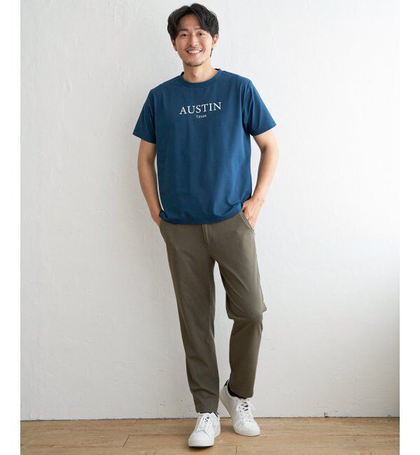 ikka「【接触冷感】速乾COOLプリントTシャツ」|Tシャツ・カットソー|