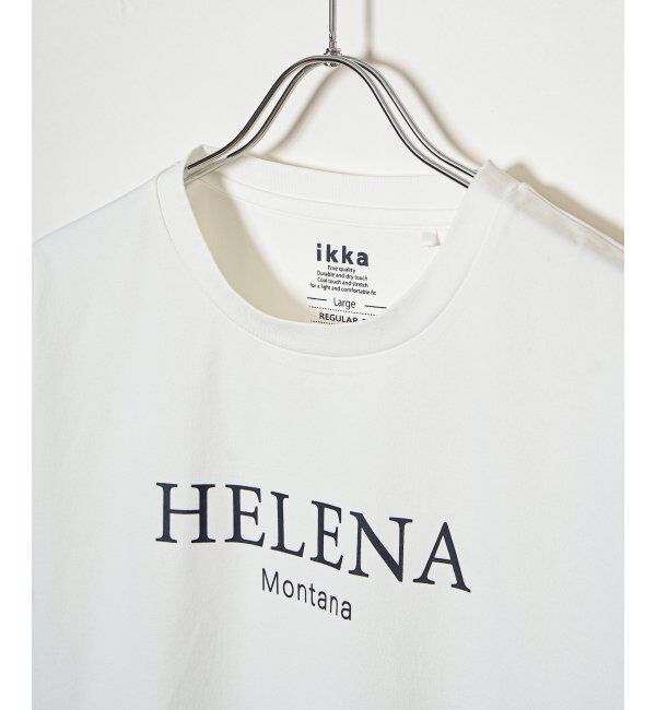 ikka「【接触冷感】速乾COOLプリントTシャツ」|Tシャツ・カットソー|