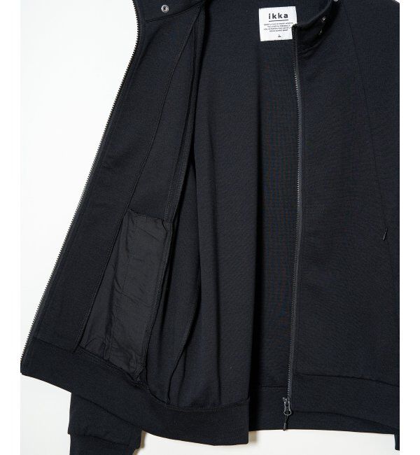 ikka「テックストレッチ2WAYジップパーカ」|カーディガン|