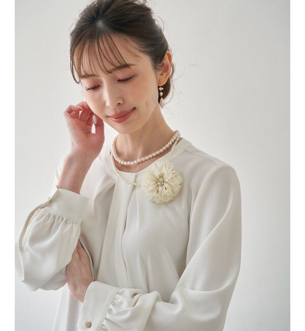 ikka「コサージュ付きパールネックレス 2」|その他|