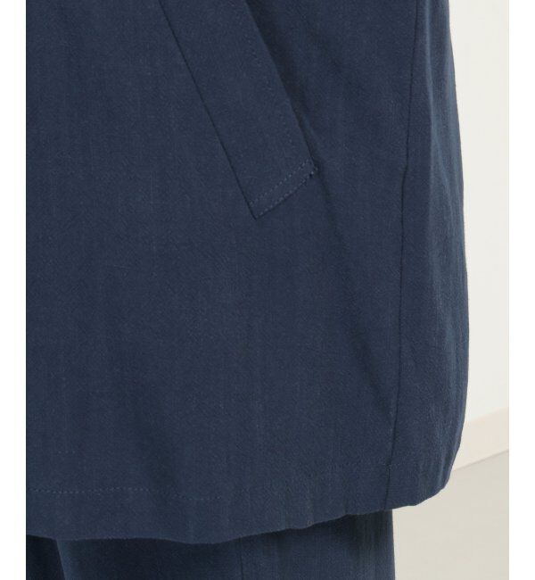 Lbc with Life「【セットアップ対応】レーヨン麻ダブルジャケットコート」|ブルゾン・スタジャン|