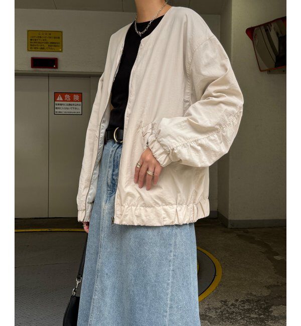 Lbc with Life「ナイロンシャーリングブルゾン」|ブルゾン・スタジャン|