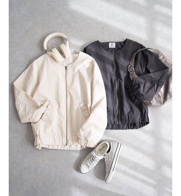 Lbc with Life「ナイロンシャーリングブルゾン」|ブルゾン・スタジャン|