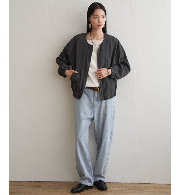 Lbc with Life「ナイロンシャーリングブルゾン」|ブルゾン・スタジャン|