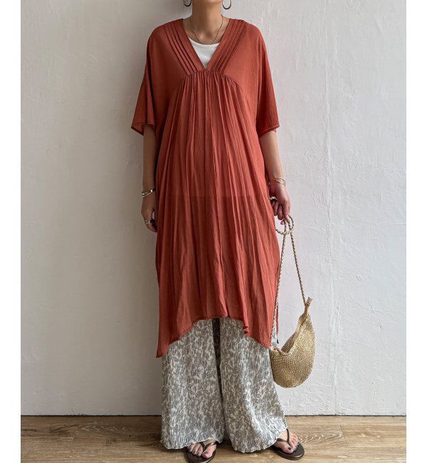 Lbc with Life「ボタニカルプリントプリーツパンツ」|その他|