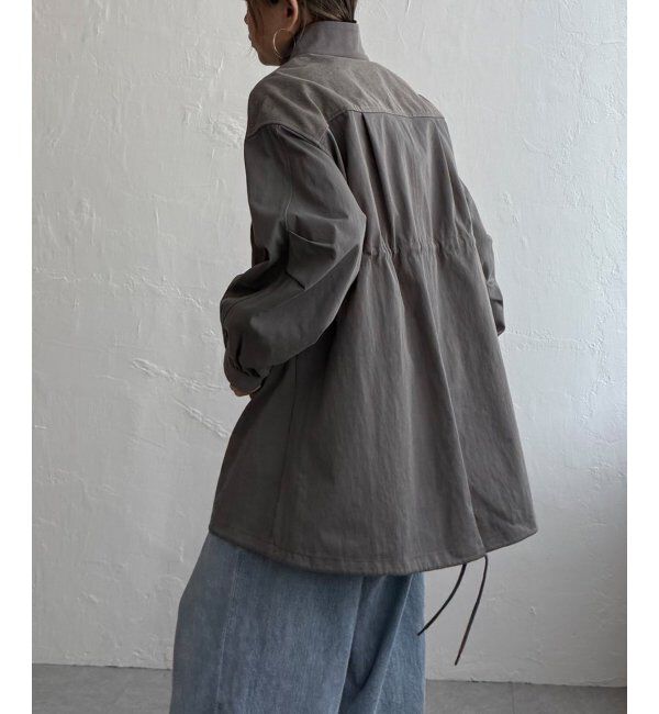 Lbc with Life「デニム切り替えモッズコート」|ブルゾン・スタジャン|