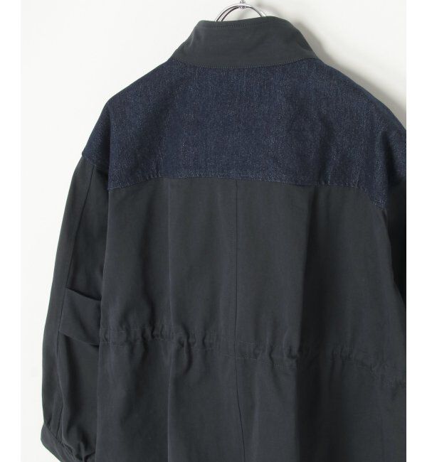 Lbc with Life「デニム切り替えモッズコート」|ブルゾン・スタジャン|