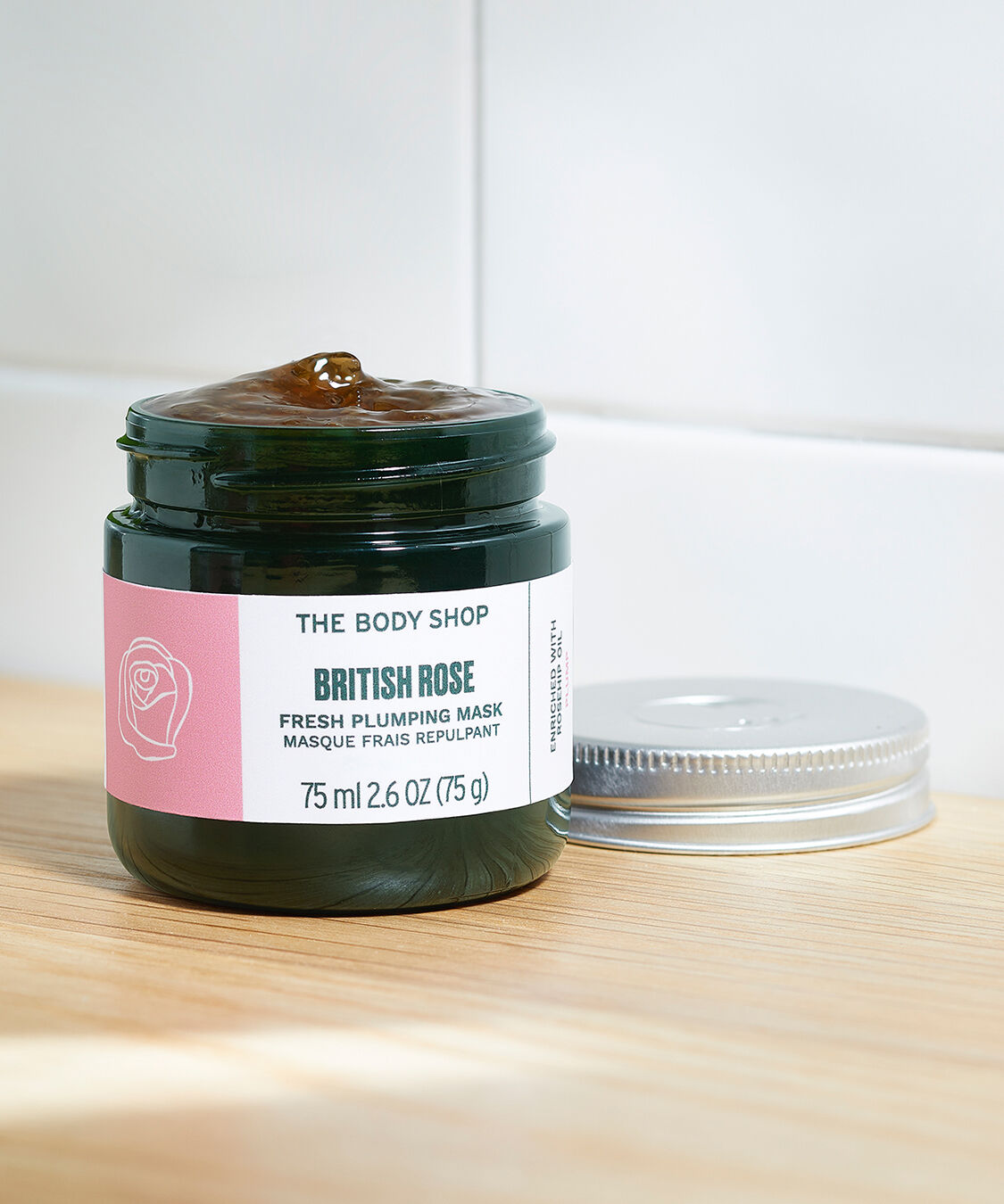 THE BODY SHOP「BR フレッシュ ファーミング マスク 75mL（香り：ブリティッシュローズ）」|フェイスマスク・パック|