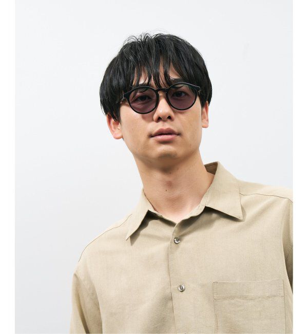  「【WEB限定】ボストン型 調光サングラス | カラーレンズ 軽量 紫外線対策 UVカット レンズの色が変わる」|サングラス|