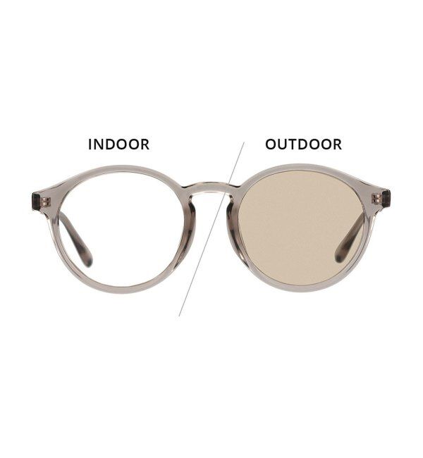  「【WEB限定】ボストン型 調光サングラス | カラーレンズ 軽量 紫外線対策 UVカット レンズの色が変わる」|サングラス|