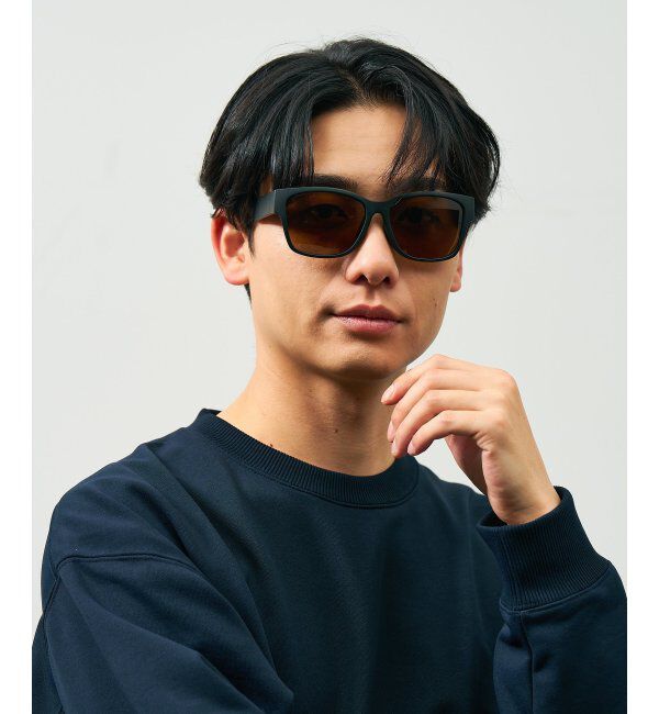  「ウェリントン型 偏光 サングラス | (偏光機能搭載)  紫外線カット率99.9%以上 太縁紫外線防止 UVカット」|サングラス|