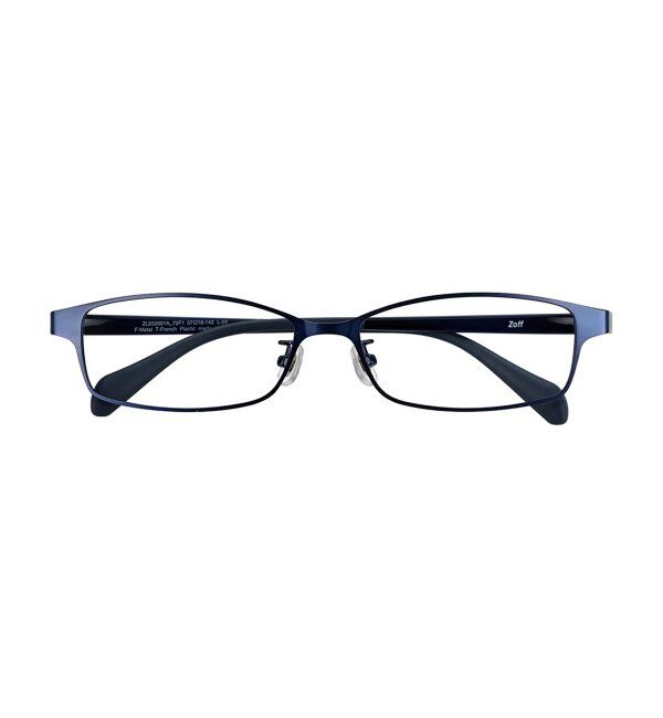  「 スクエア型 メガネ | 横長 メタルフレーム 伊達めがね 度付きユニセックス  STANDARD  レンズ交換券付」|メガネ|