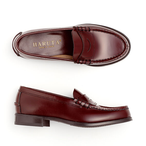 HARUTA「レディス牛革コインローファー #304」|ローファー|