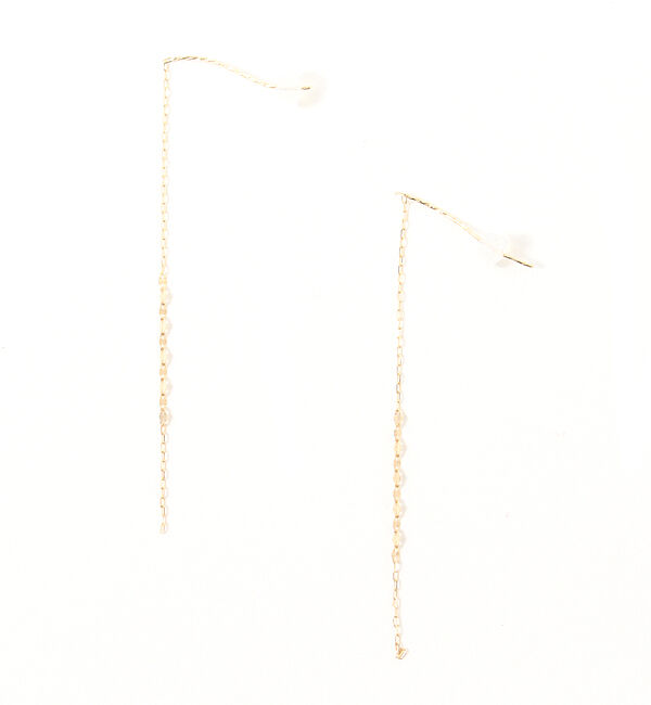 JUPITER「【累計販売 3000点突破！】<CM着用>【K10】デザインチェーンピアス/ロングセラー」|ピアス|ゴールド