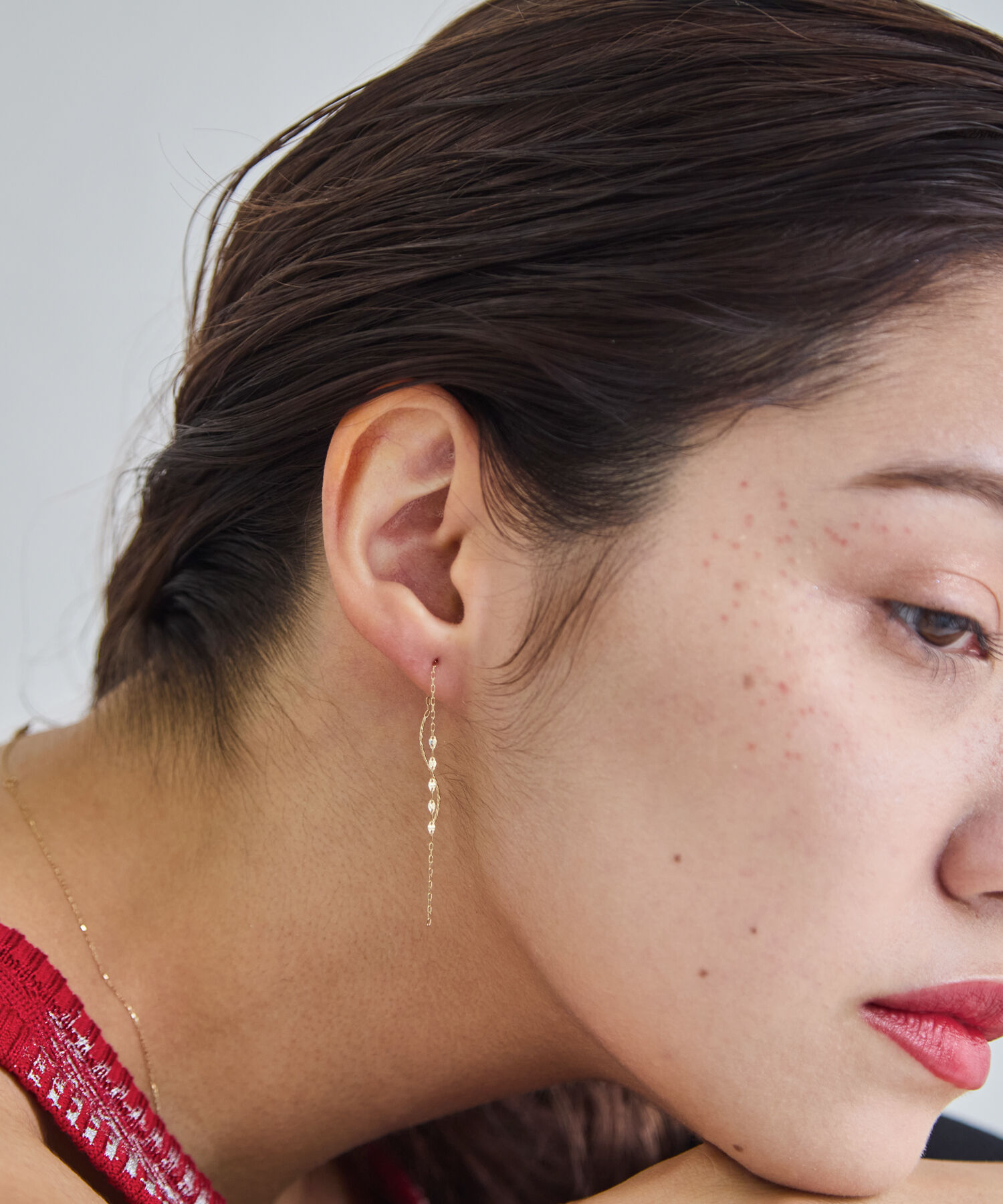 JUPITER「【累計販売 3000点突破！】<CM着用>【K10】デザインチェーンピアス/ロングセラー」|ピアス|