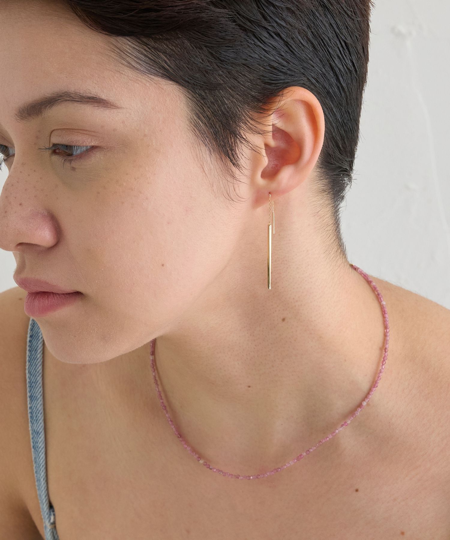 JUPITER「【K10】バーデザインアメリカンピアス」|ピアス|