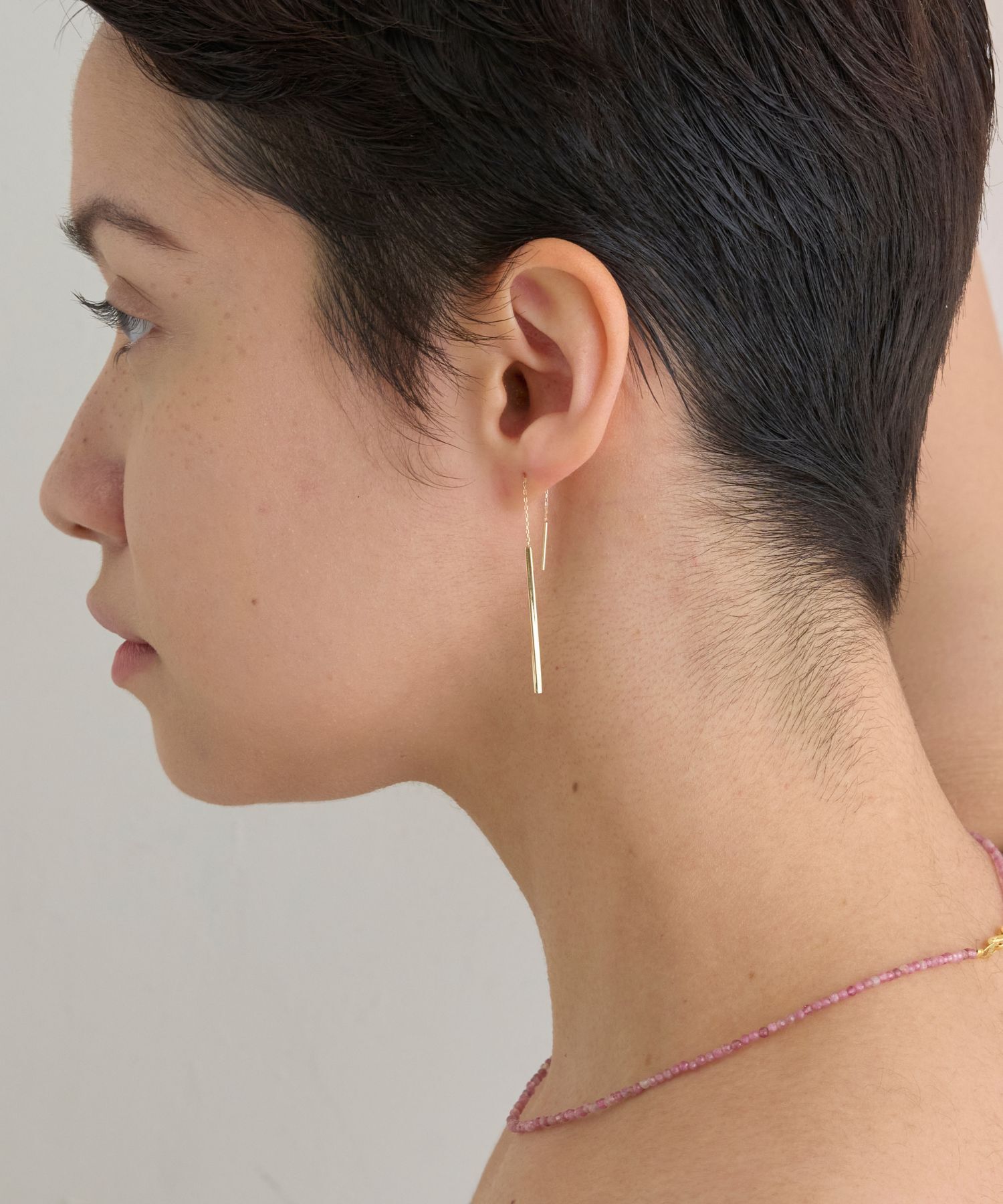 JUPITER「【K10】バーデザインアメリカンピアス」|ピアス|