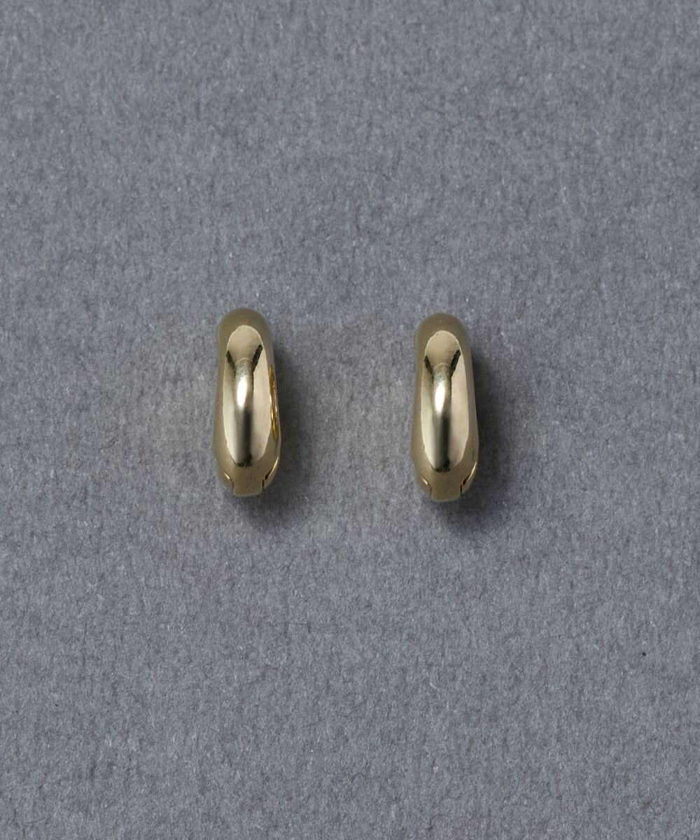 Phoebe「【金属アレルギー対応】シンプルフープスナップイヤリング　ゴールド」|イヤリング|ゴールド