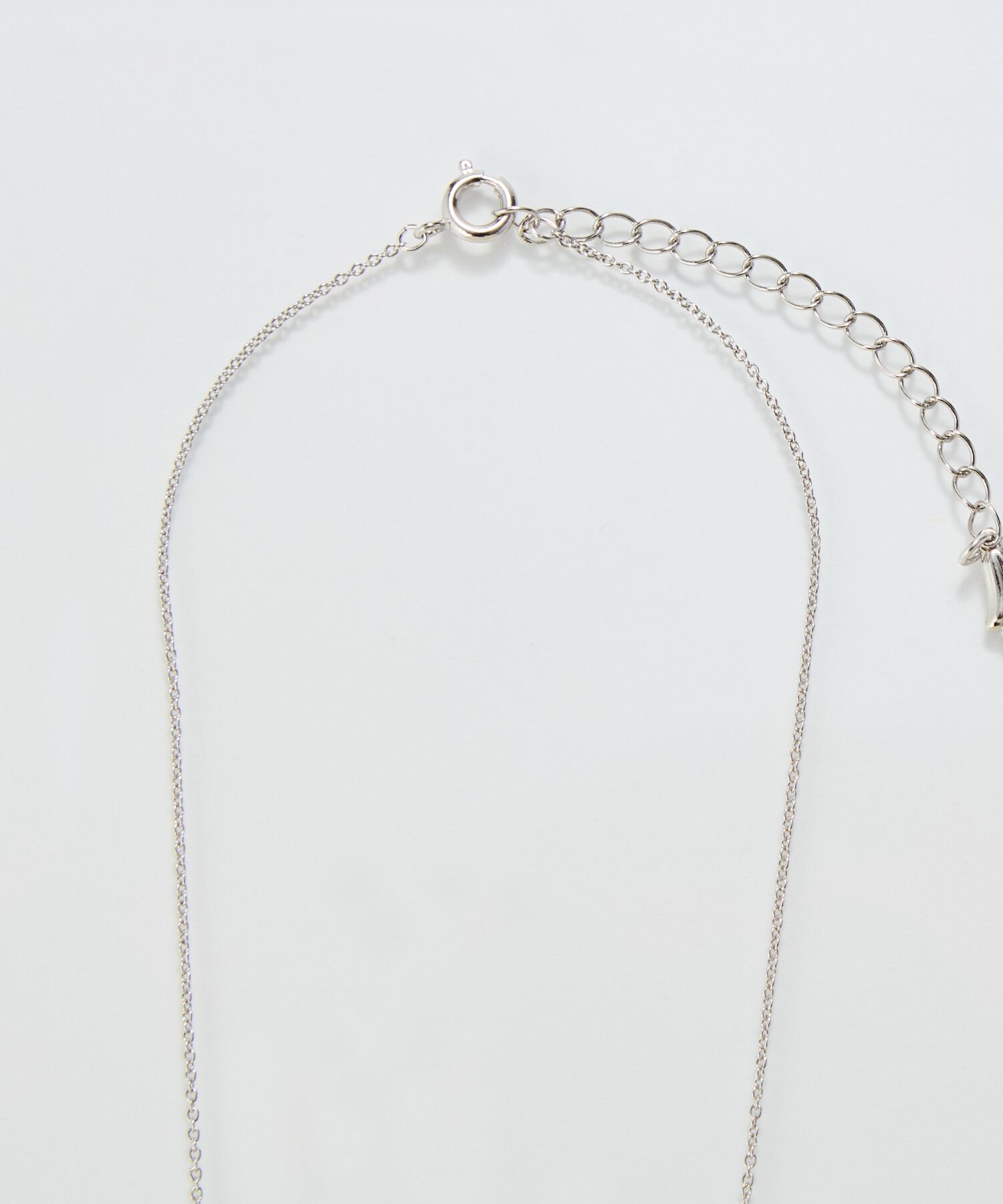  「【金属アレルギー対応】ミックスループメタルネックレス　シルバー」|ネックレス|