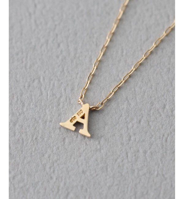 ete「[コード] K10YG イニシャル ネックレス」|ネックレス|