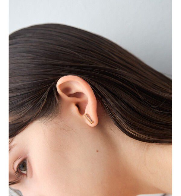 ete「[カラーリスト] ビジュー リバーシブル ピアス イエローゴールド」|ピアス|