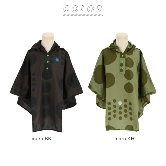 BACKYARD FAMILY「キッズ レイン コート ポンチョ 通販 レインポンチョ カッパ 雨具 サイズ S 80 90」|その他ベビー用品|