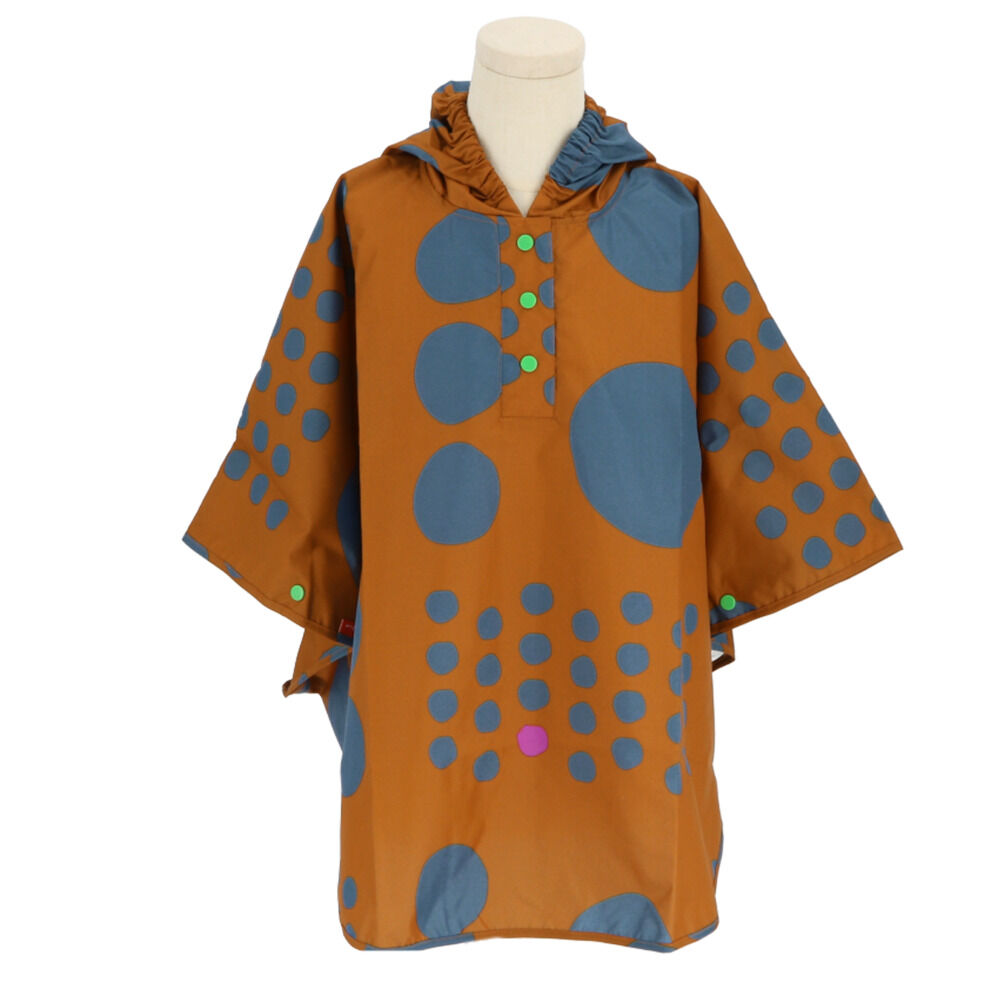 BACKYARD FAMILY「キッズ レイン コート ポンチョ 通販 レインポンチョ カッパ 雨具 サイズ S 80 90」|その他ベビー用品|ブルー1