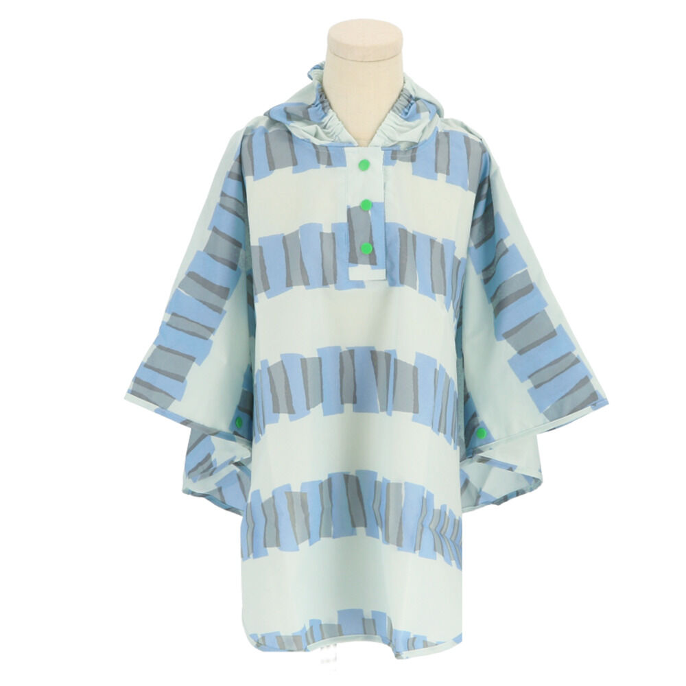BACKYARD FAMILY「キッズ レイン コート ポンチョ 通販 レインポンチョ カッパ 雨具 サイズ S 80 90」|その他ベビー用品|ブルー5