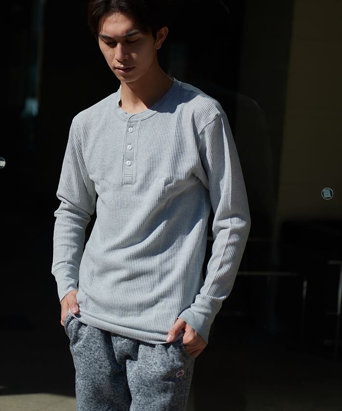 BACKYARD FAMILY「JEMORGAN パックTシャツ 通販 JC189-52S ワッフル ロンT サーマル」|Tシャツ・カットソー|