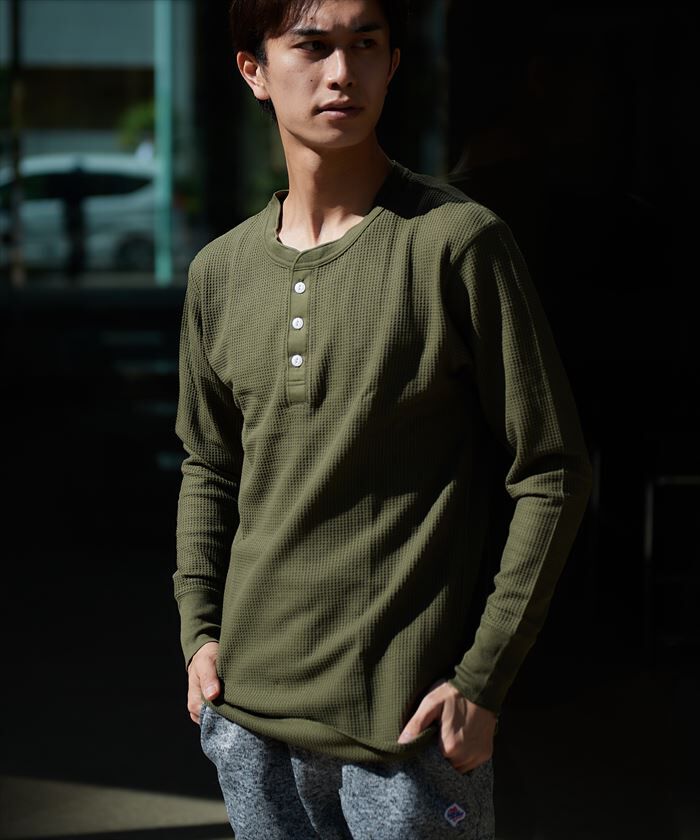 BACKYARD FAMILY「JEMORGAN パックTシャツ 通販 JC189-52S ワッフル ロンT サーマル」|Tシャツ・カットソー|