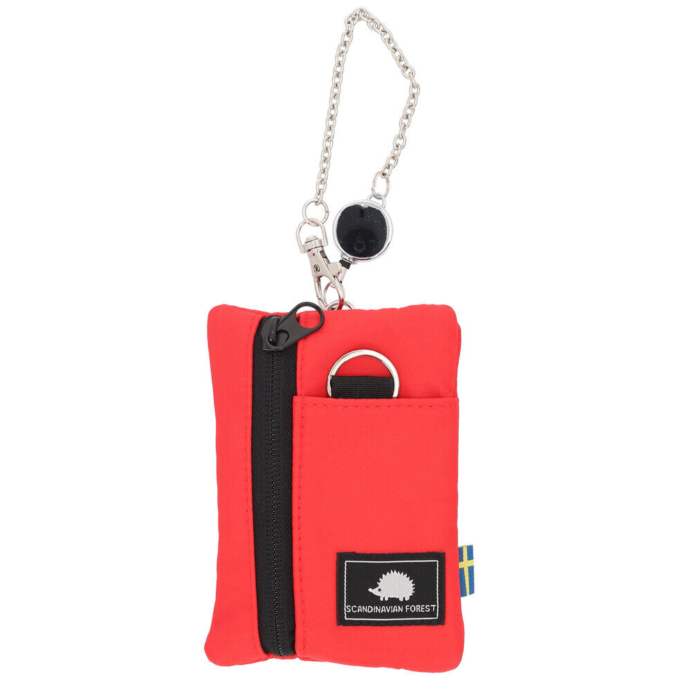 BACKYARD FAMILY「スカンジナビアンフォレスト 多機能 ポーチ 通販 リール付きポーチ 多機能ポーチ 小物入れ」|ポーチ|レッド1