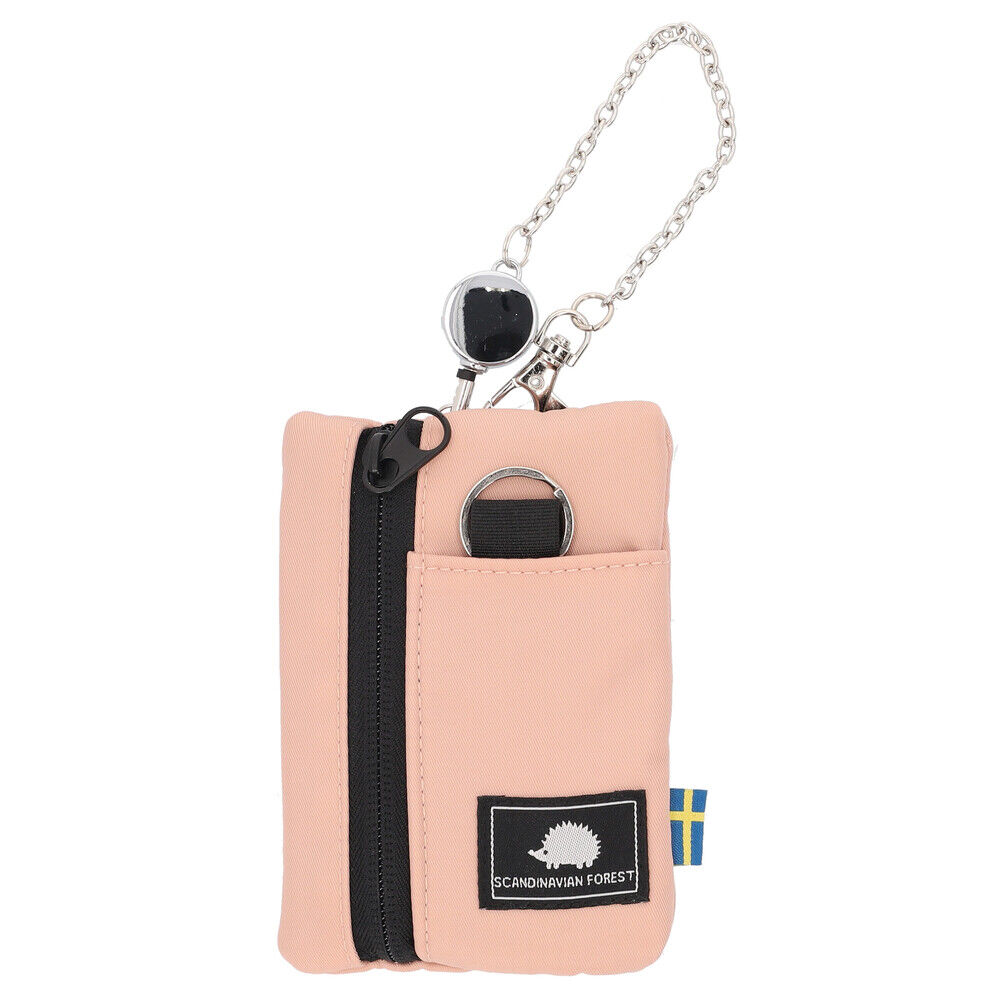 BACKYARD FAMILY「スカンジナビアンフォレスト 多機能 ポーチ 通販 リール付きポーチ 多機能ポーチ 小物入れ」|ポーチ|ピンク1