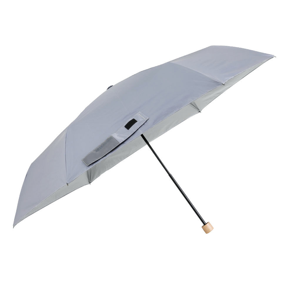 BACKYARD FAMILY「折りたたみ傘 晴雨兼用 通販 傘 60cm 晴雨兼用傘 かさ カサ 雨傘 日傘 手開き 6本骨」|傘|グレー2