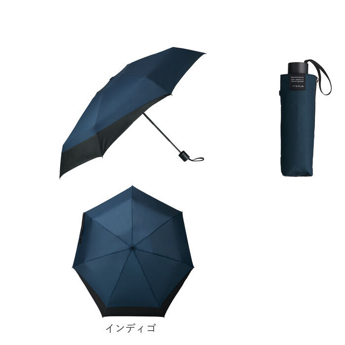 BACKYARD FAMILY「マブ mabu 折りたたみ傘 メンズ 通販 折り畳み傘 後ろが長い 晴雨兼用 雨晴兼用 58cm」|傘|